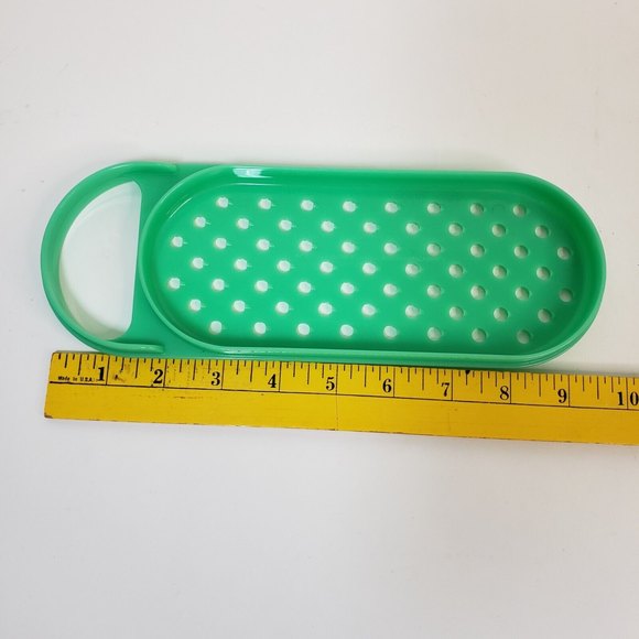 Vintage Tupperware 1374-9 Cheese Grater Jadite Green 9" - Picture 2 of 4